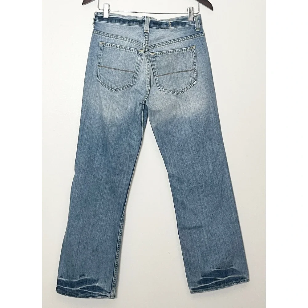 Aeropostale Straight Leg Jeans Mens 28x30 Blue Y2K Vintage Light Wash Denim